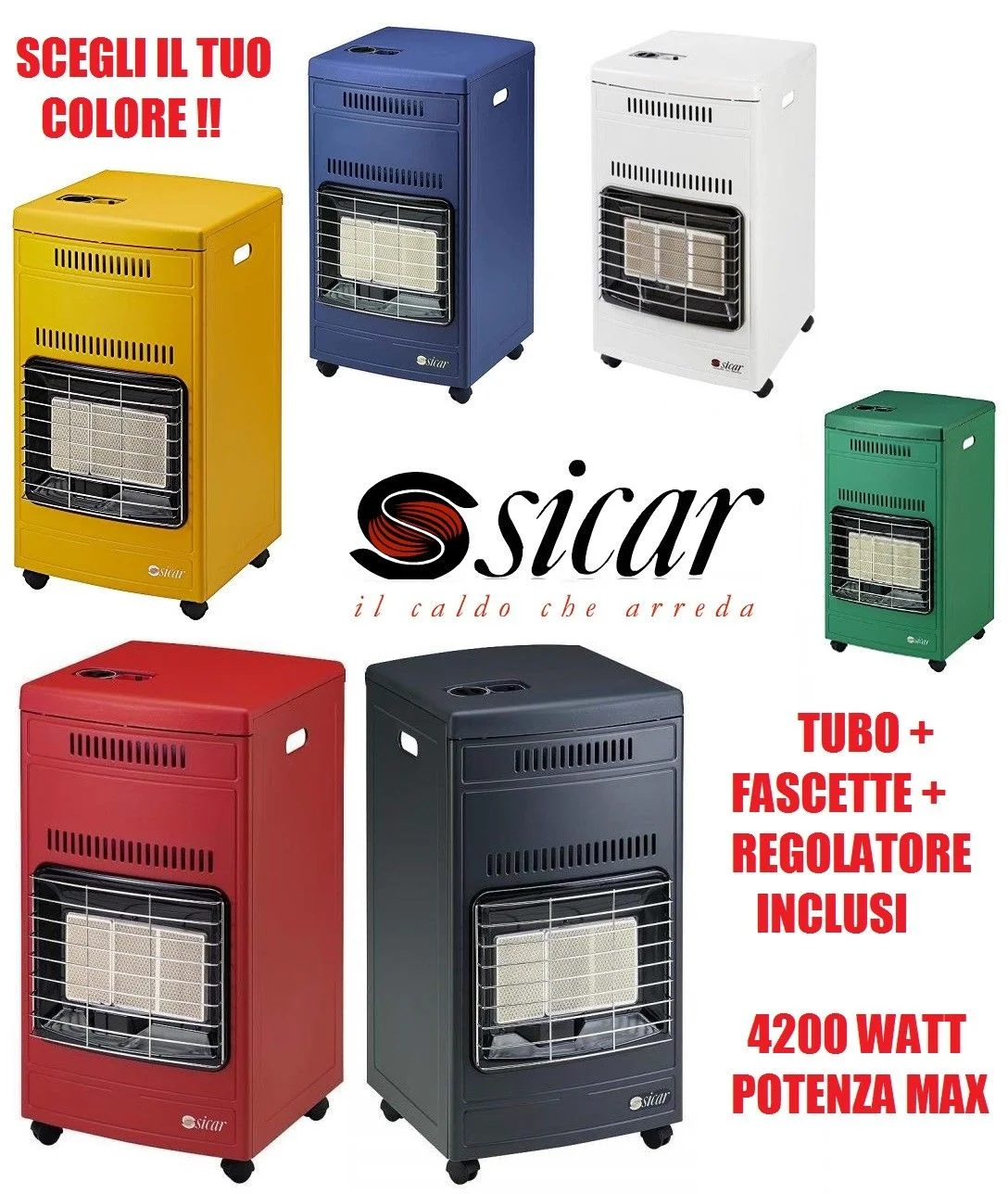 Stufa a Gas Catalitica Sicar Euro 80 - immagine 3